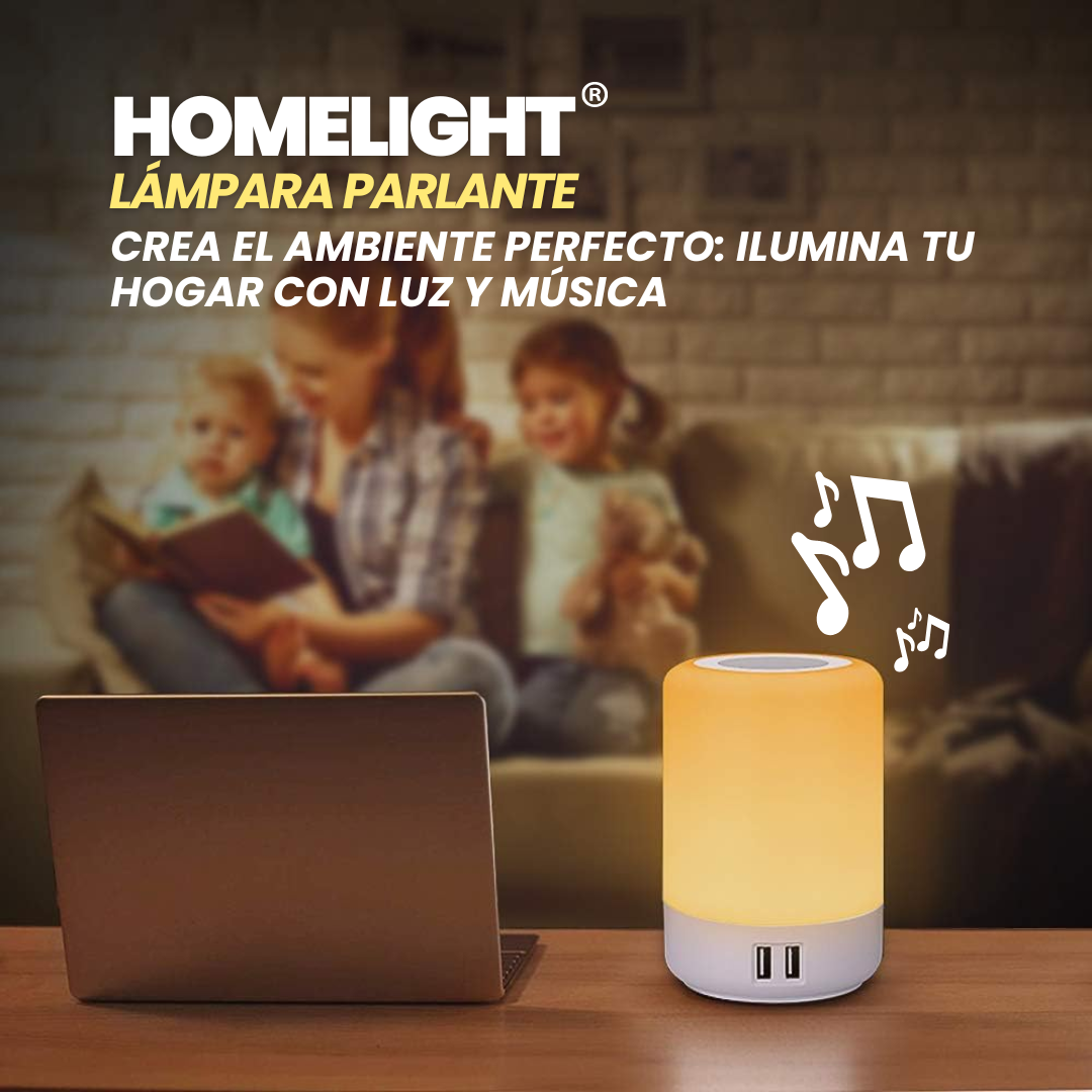 HOMELIGHT: LAMPARA PARLANTE 2 EN 1