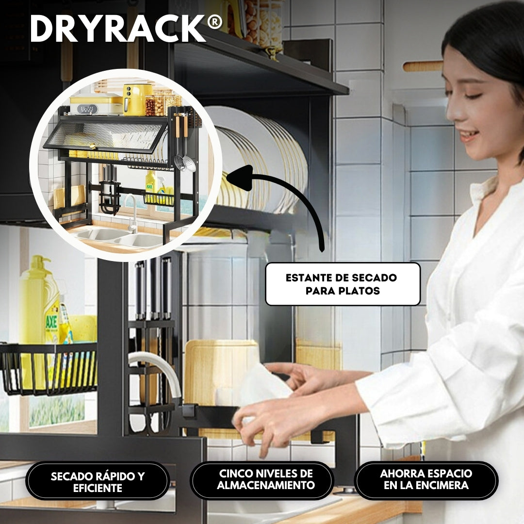 DryRack: Estante de Secado + GRATIS Organizador de Alimentos
