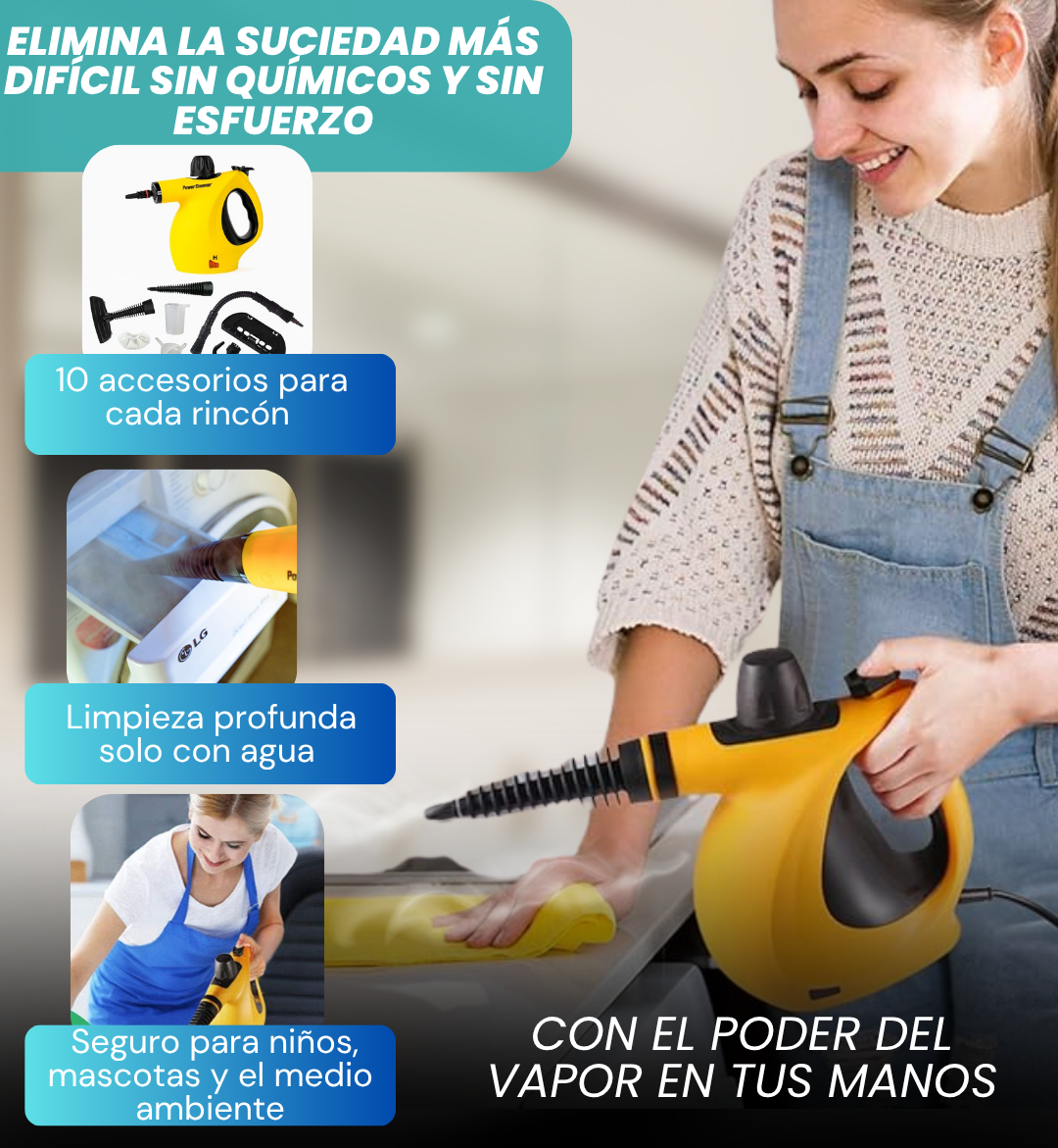 LIMPIADOR A VAPOR Y SANITIZADOR