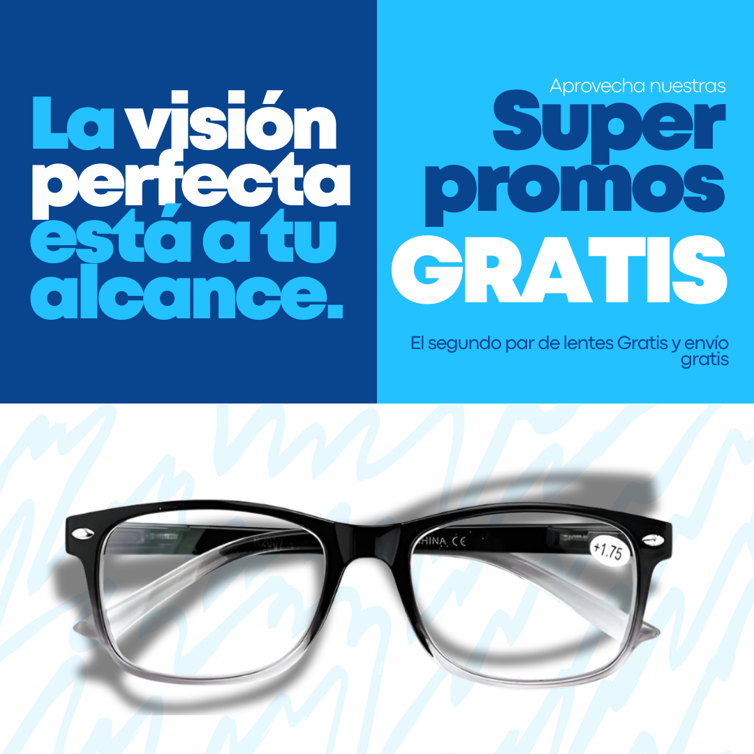 LENTES MULTIFOCALES VISION EASE - COMPRA 1 Y RECIBE 1 GRATIS