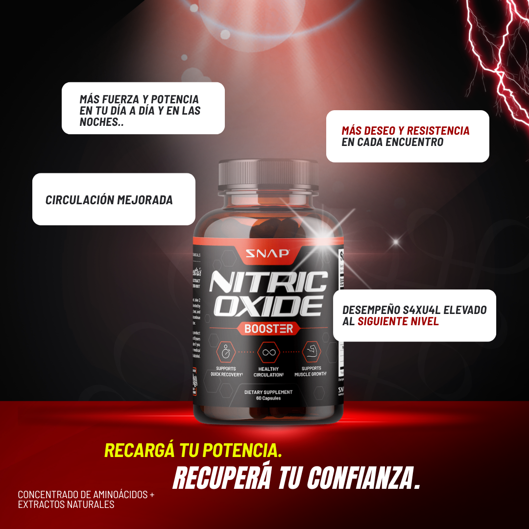 NITRIC OXIDE: POTENCIA AL MÁXIMO TU RENDIMIENTO MASCULINO