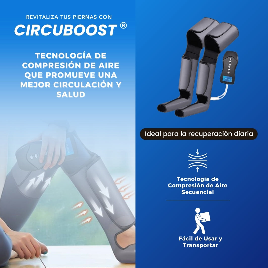 CircuBoost: Masajeador de Piernas + GRATIS EBOOK GUÍA PARA LA SALUD DE TUS PIERNAS
