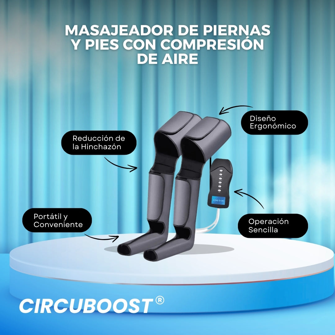 CircuBoost: Masajeador de Piernas + GRATIS EBOOK GUÍA PARA LA SALUD DE TUS PIERNAS