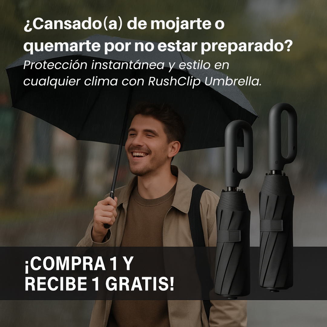 RUSHCLIP UMBRELLA: COMPRA 1 Y RECIBE 1 GRATIS