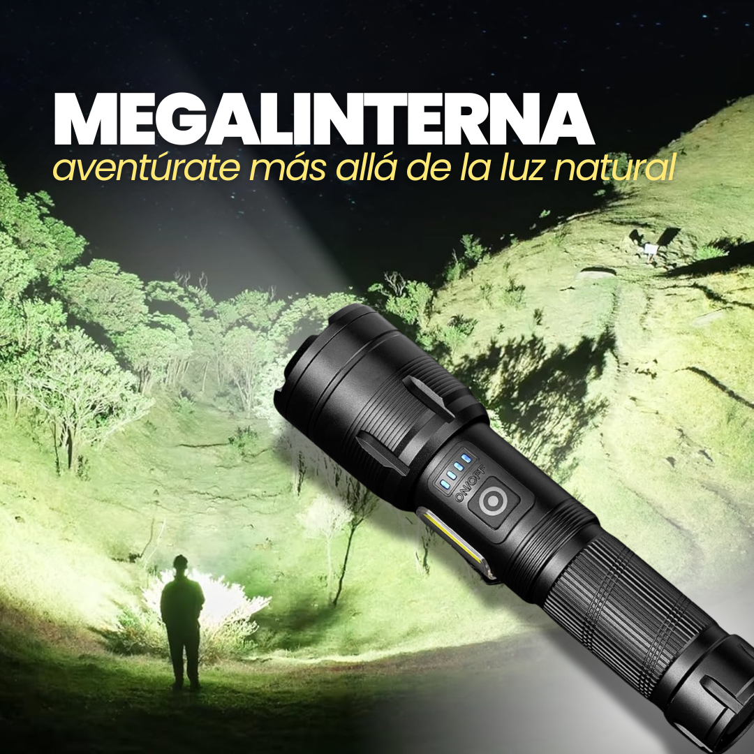MEGALINTERNA: LINTERNA DE 10.000 LÚMINES