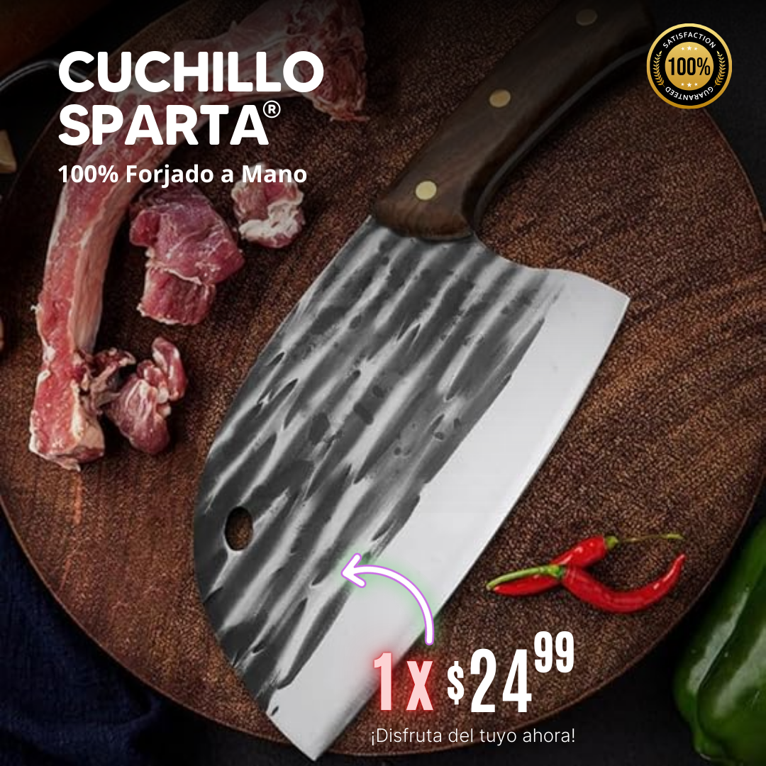 CUCHILLO SPARTA: 100% FORJADO A MANO