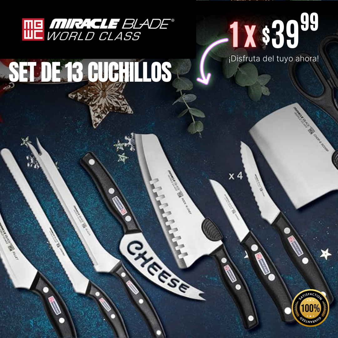 MiracleBlade - Juego de 13 piezas de Cuchillos