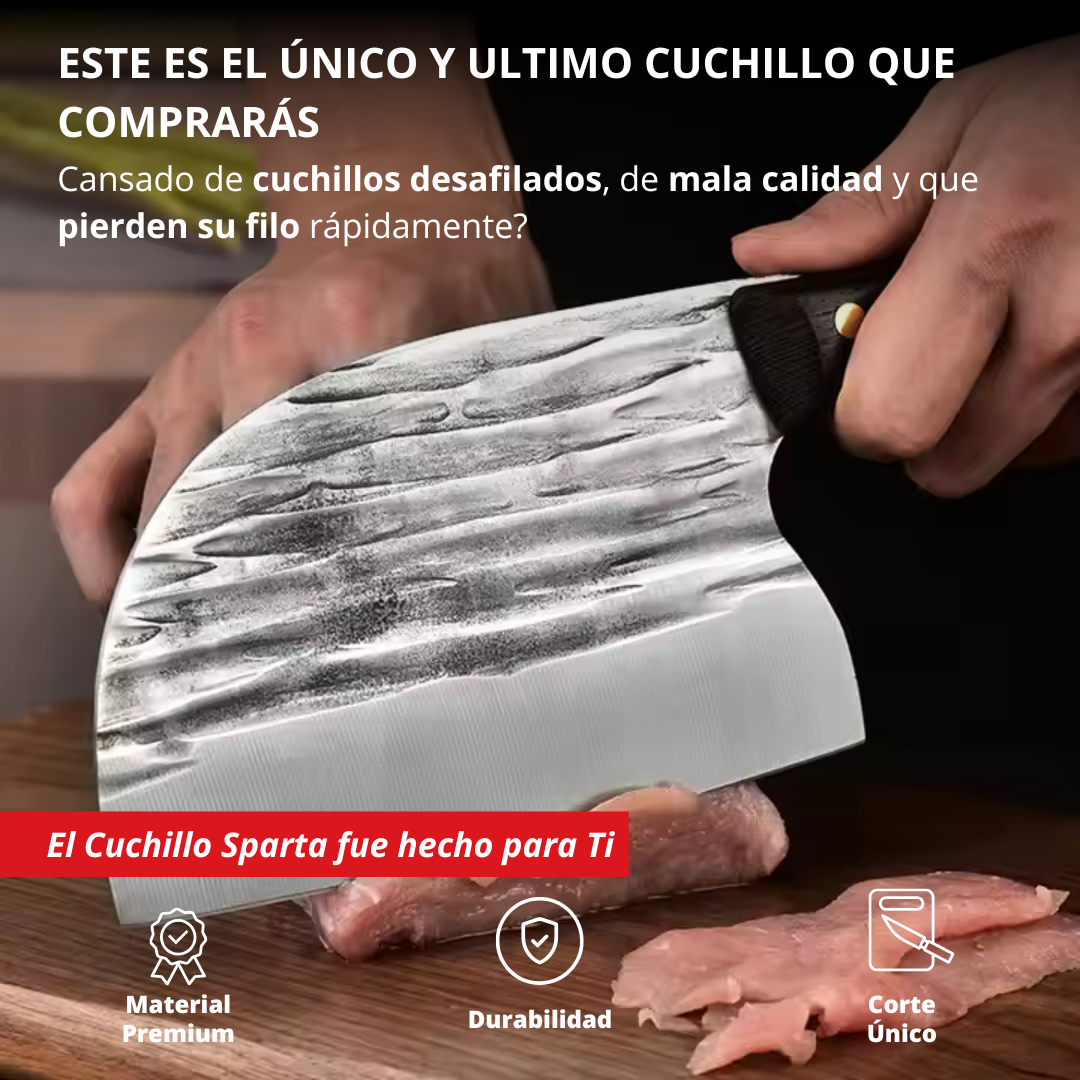 CUCHILLO SPARTA: 100% FORJADO A MANO