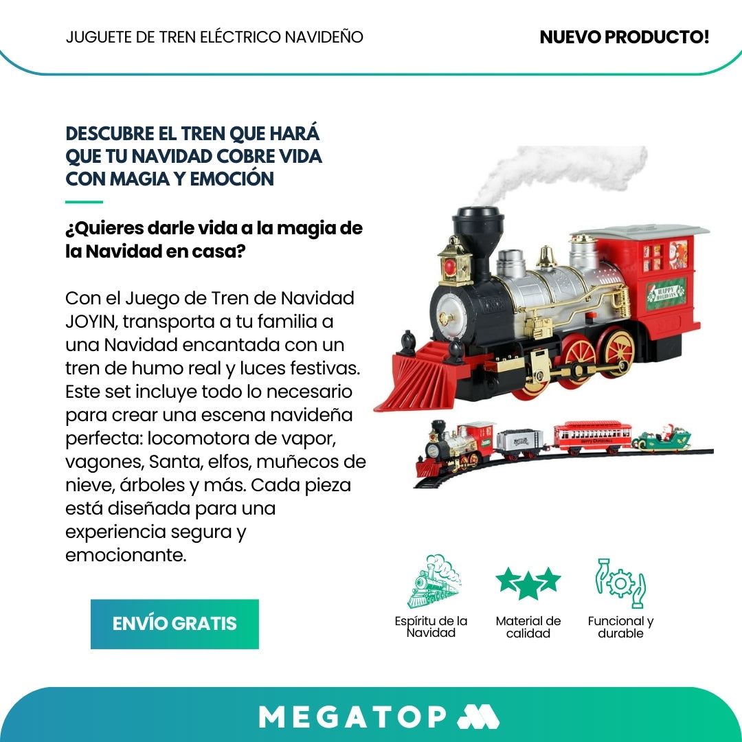 JOYIN: Tren eléctrico navideño