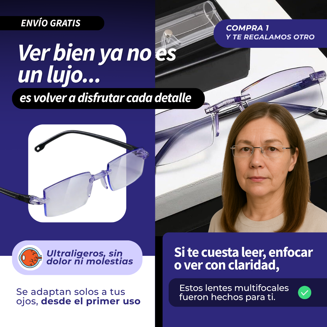 GAFAS MULTIFOCALES: COMPRA 1 Y RECIBE 1 GRATIS *