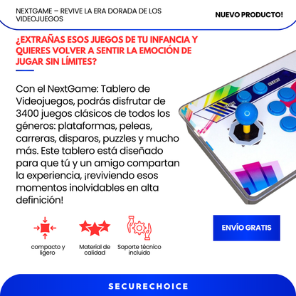 NEXTGAME: TABLERO DE VIDEOJUEGOS