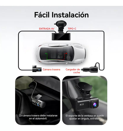 REDTIGER: CÁMARA FRONTAL Y TRASERA PARA CARRO