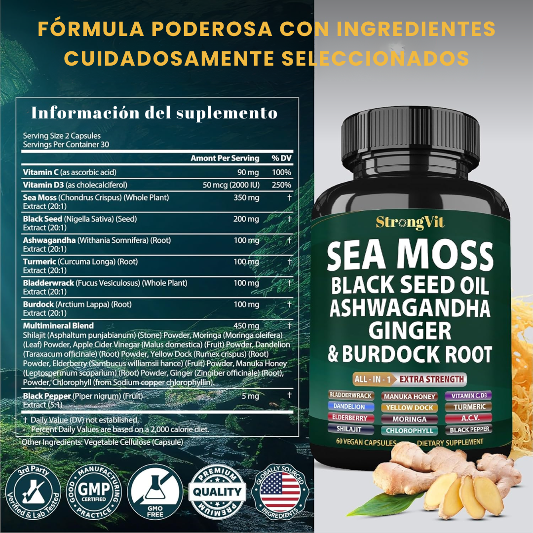 SEA MOSS 18 EN 1 - COMPRA 1 Y RECIBE 1 GRATIS