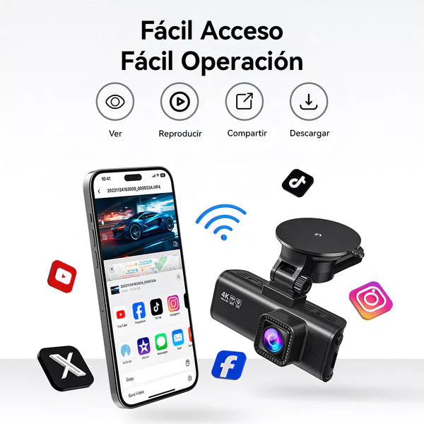 REDTIGER: CÁMARA FRONTAL Y TRASERA PARA CARRO