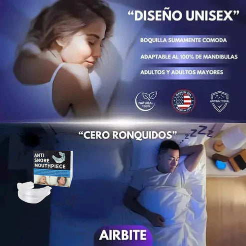 AIRBITE DISPOSITIVO BUCAL ANTI RONQUIDOS: COMPRA 1 Y RECIBE 1 GRATIS