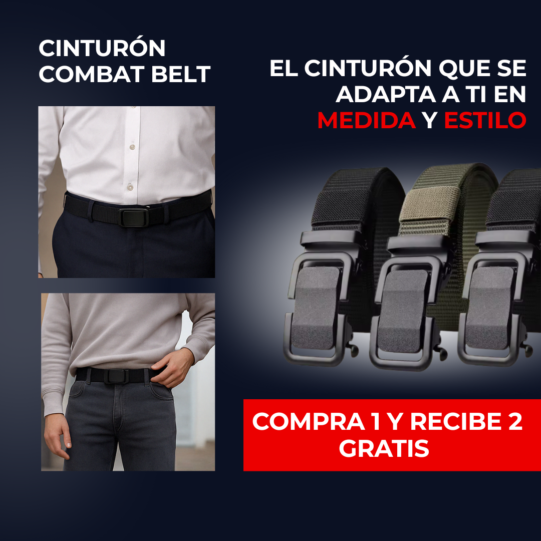 CINTURÓN COMBAT BELT: COMPRA 1 Y RECIBE 2 GRATIS
