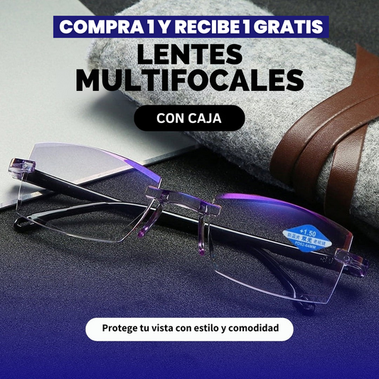 LENTES MULTIFOCALES: COMPRA 1 Y RECIBE 1 GRATIS + ESTUCHE DE PROTECCIÓN