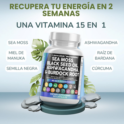 Seamoss Complex 15 en 1 - Vitalidad y Defensas Naturales