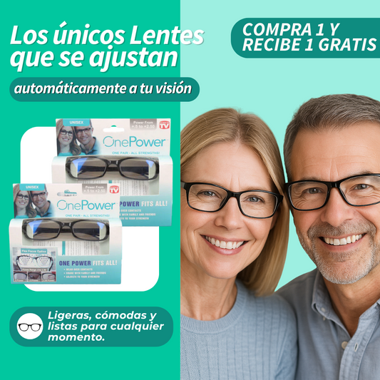 LENTES ONE POWER ENFOQUE AUTOMÁTICO: COMPRA 1 Y RECIBE 1 GRATIS